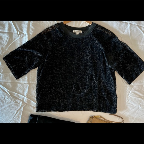 REISS NINETEEN SEVENTY ONE “MARIE” SHORT SLEEVE TOP, USA SZ 10 (runs like S-M) - Picture 5 of 12